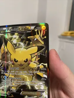 Pokemon Generations Pikachu EX XY 124 Full Art Holo Black Star Promo - Image 5