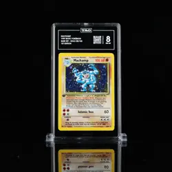 Pokemon Machamp Base Set 1st Edition TAG 8 - Image 1