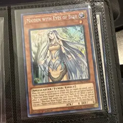 Yugioh Maiden with Eyes of Blue LCKC-EN012 Secret Rare 1st Ed - Image 1