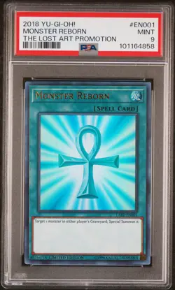 Monster Reborn 2018 Yu-Gi-Oh! The Lost Art Promotion Ultra Rare #EN001 PSA 9 - Image 1