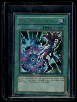 YuGiOh Dark Magic Attack #AST-095 1st Edition Ancient Sanctuary Ultra Rare LP - Image 1