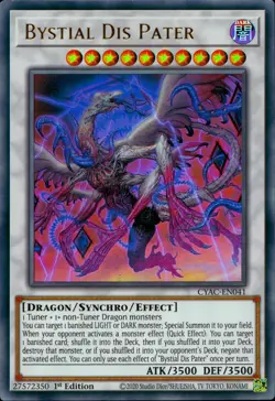 Yugioh Bystial Dis Pater CYAC-EN041 Ultra Rare 1st Edition - Image 1