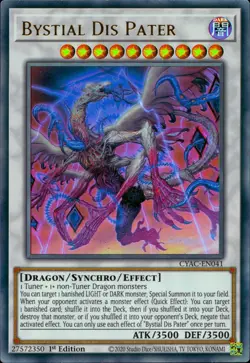 Yugioh Bystial Dis Pater CYAC-EN041 Ultra Rare 1st Edition - Image 3