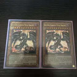 YUGIOH RED-EYES DARKNESS METAL DRAGON ULTRA RARE EXCELLENT JUMP-EN030 (LP) - Image 1