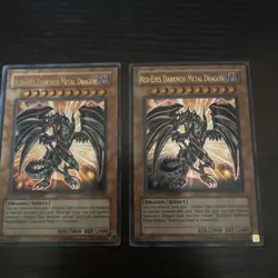 YUGIOH RED-EYES DARKNESS METAL DRAGON ULTRA RARE EXCELLENT JUMP-EN030 (LP) - Image 2