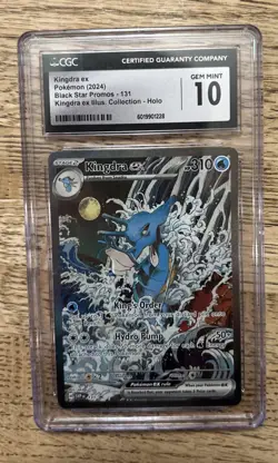Kingdra EX 131 Pokemon TCG Scarlet & Violet Black Star Promo Holo Card CGC 10 - Image 1
