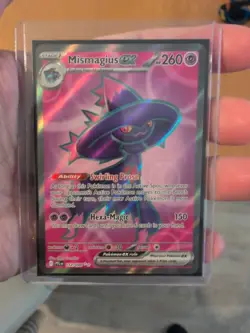 NM! Mismagius Ex (112/094) Phantasmal Flames Full Art Rare Pokemon Card! - Image 1