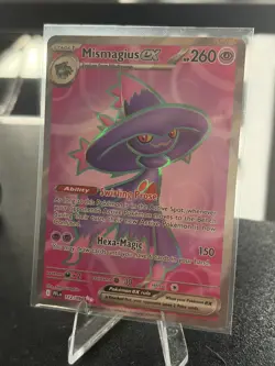 NM! Mismagius Ex (112/094) Phantasmal Flames Full Art Rare Pokemon Card! - Image 1