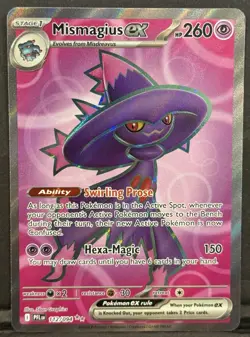 Mismagius EX 112/094 Me02: Phantasmal Flames Holo Pokemon Card Near Mint NM - Image 1