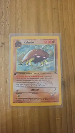 Kabuto Pokemon Card - 1st Edition - Fossil Set - 50/62 - Image 3