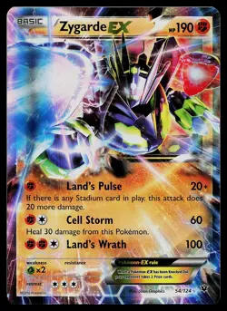 Pokemon Card - Zygarde EX XY Fates Collide 54/124 Ultra Rare - Image 1
