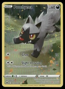 Pokemon Cards Poochyena GG33/GG70 Crown Zenith Galarian Gallery Holo NM *3 - Image 1