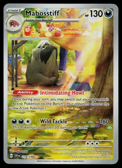 Pokemon Card - Mabosstiff Scarlet & Violet Base Set 218/198 Illustration Rare - Image 1