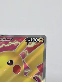Pikachu V (Full Art) 170/185 SWSH04: Vivid Voltage - Pokemon Card - NM - Image 4