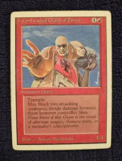 MTG Two-Headed Giant of Foriys Unlimited Magic the Gathering HP - Image 1