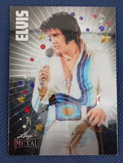 2024 Leaf Metal Elvis Presley Icons Collection #66 13/50 Silver Stars NM - Image 1