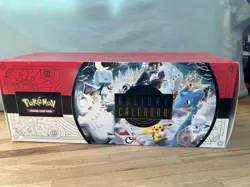 Pokemon Pikachu TCG Holiday Calendar 2022 Snowflake Stamp Sealed Promo Card - Image 1