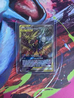 Pokemon TCG Moltres Zapdos Articuno GX SM210 Stained Glass Promos Holo NM - Image 1