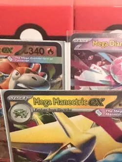 Mega Evolution Pokemon Cards Reverse Holo Rare EX Master Set Singles Lot of 9 - Image 4