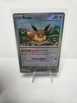 Eevee 74/131 SV: Prismatic Evolutions Master Ball Reverse Holo Pokemon 2025 - Image 1