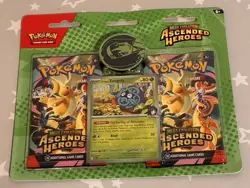 Pokemon TCG Ascended Heroes 2 Pack Blister Erika’s Tangela Sealed IN HAND UK - Image 1