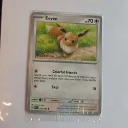 Eevee 133/165 Pokemon Together 151 Poke Post Promo Sealed - Image 1