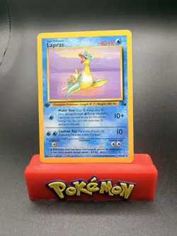 1st Edition Fossil Lapras 25/62 Non-Holo - Pokemon TCG - MP - Image 1
