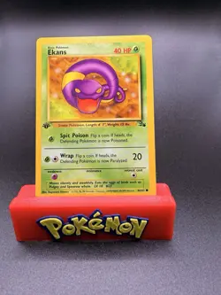 Ekans ⭐ 46/62 1st Edition Common Fossil 1999 Pokemon NM - Image 1
