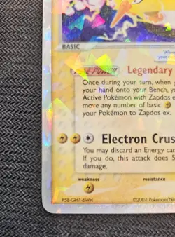 Pokemon TCG Zapdos EX Fire Red & Leaf Green #116/112 Near MINT - Image 5