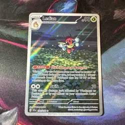 Ledian Stellar Crown Pokemon TCG Illustration 144/142 NM Condition - Image 1