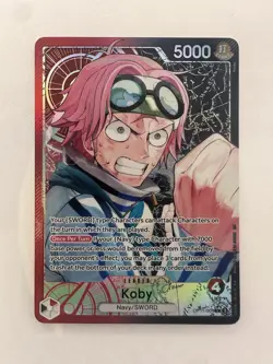 One Piece TCG - Koby OP11-001 Leader Alt Art - A Fist of Divine Speed - English - Image 1