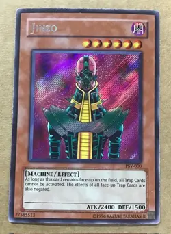 Yu-Gi-Oh! TCG Jinzo Pharaoh's Servant PSV-000 Unlimited Secret Rare - Image 1