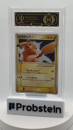 2005 Pokemon Japanese Gift Box Mew #001/002 Pikachu Gold Star Holo APH 10 - Image 2