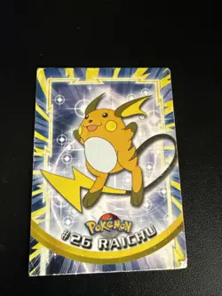 1999 Topps Pokemon Raichu TV #26 Non-Foil Card - Image 1