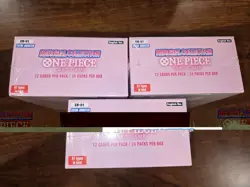 All 3-One Piece Card Game EB-01 Memorial Collection Booster Box English, Sealed - Image 3