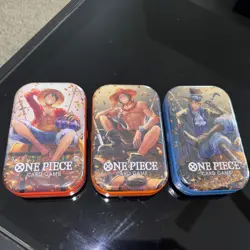 One Piece Tin Pack Set Vol 2 Set of 3 | TS-02 OP-13 | Sealed Bandai Ships Fast - Image 1