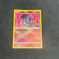Pokemon Go TCG Radiant Charizard Holo Ultra Rare Card 011/078 NM/M Condition - Image 1