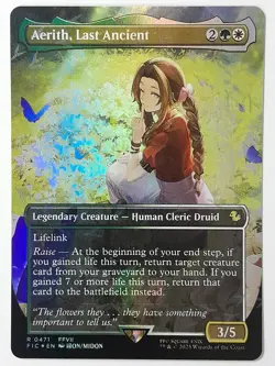 Aerith, Last Ancient (Chocobo Track Foil Borderless) - NM - FIN Final MTG Magic - Image 1