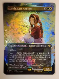 Aerith, Last Ancient - Chocobo Track Foil Borderless Final Fantasy MTG NM - Image 1