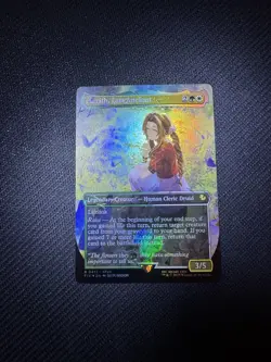 Aerith, Last Ancient (Chocobo Track Foil Borderless) - NM - FIN Final MTG Magic - Image 2