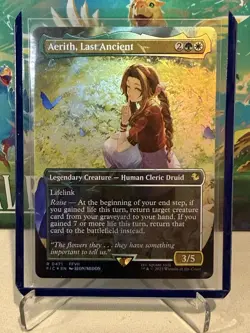 Aerith, Last Ancient (Chocobo Track Foil Borderless) | NM | FIN Final MTG Magic - Image 1