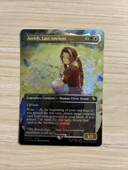 Aerith, Last Ancient (Chocobo Track Foil Borderless) - NM - FIN Final MTG Magic - Image 1