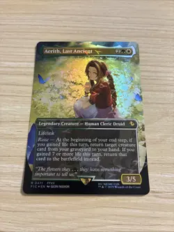 Aerith, Last Ancient (Chocobo Track Foil Borderless) - NM - FIN Final MTG Magic - Image 2