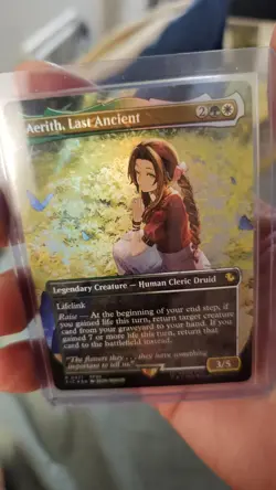 Aerith, Last Ancient (Borderless) (Chocobo Track Foil) Commander: Final Fantasy - Image 2