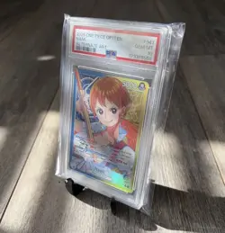 2025 ONE PIECE OP11-A FIST OF DIVINE SPEED ALT ART LEADER #041 NAMI PSA 10 - Image 3