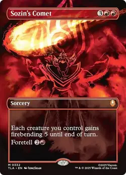 Borderless SOZIN'S COMET x1 mtg NM-M The Last Airbender 1 Mythic - Image 1