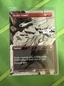Magic: The Gathering (MTG) - FOIL Sozin's Comet (0309) (Borderless) - (TLA) - Image 1
