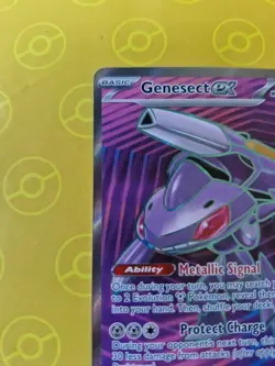 Genesect ex 161/086 SV Black Bolt Ultra Rare Full Art Holo Pokemon TCG Card NM - Image 5