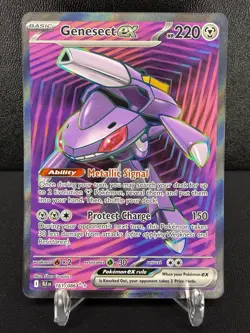 Genesect ex 161/086 SV: Black Bolt Ultra Rare Full Art Holo Pokemon TCG NM/M - Image 1