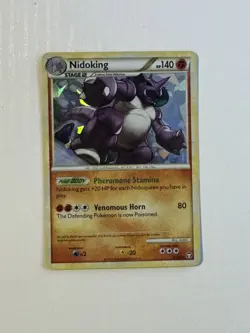 Pokemon Card - Nidoking Triumphant 6/102 Holo Rare LP - Image 1